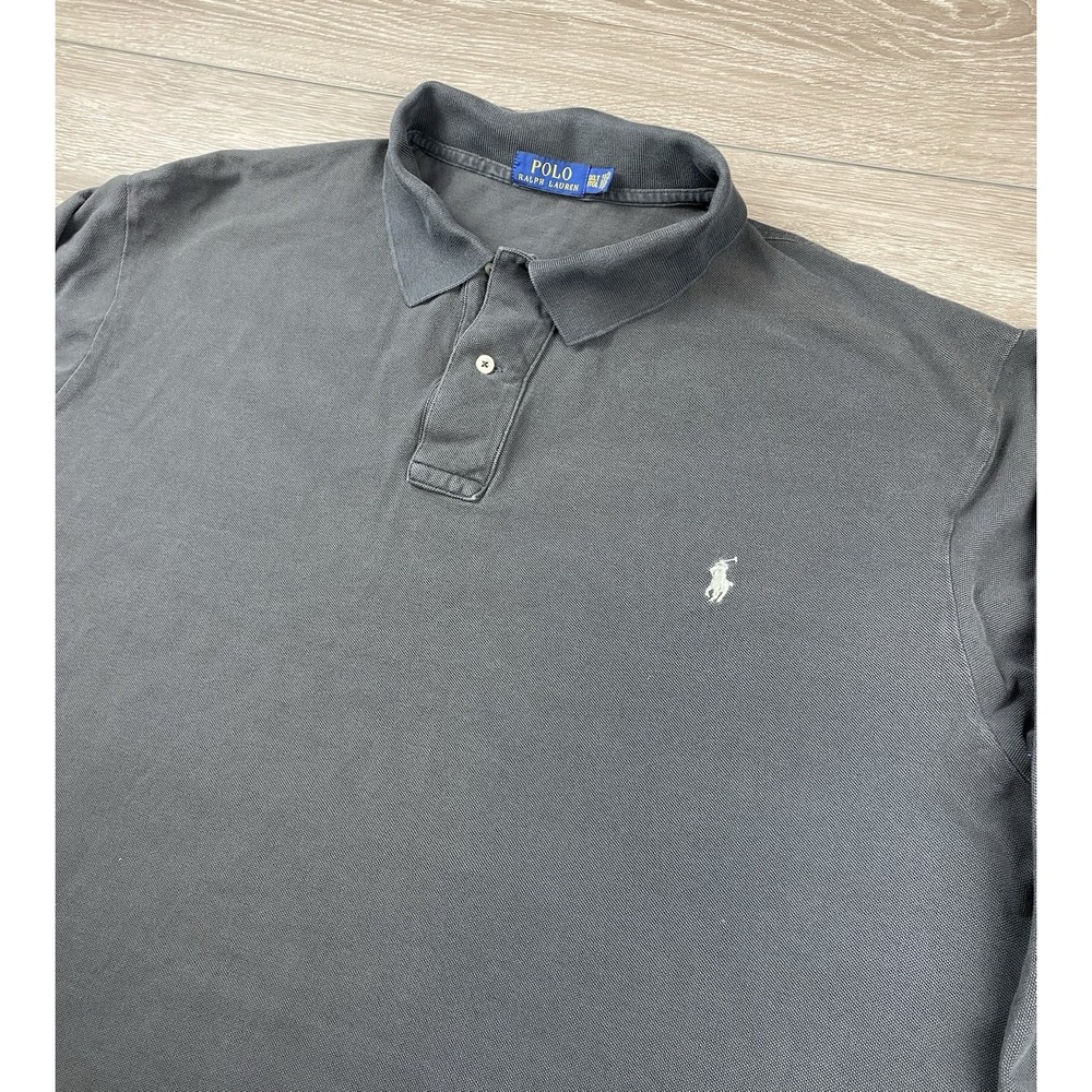 Polo Ralph Lauren Men's‎ Long Sleeve Collared Golf Polo Grey Size 3XLT